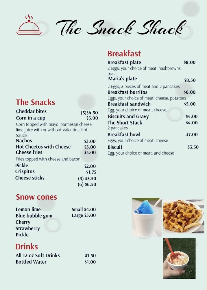 Snack Shack Menu image 2